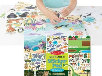 Melissa & Doug Reusable Sticker Pad: Habitats, 150+ Reusable Stickers $4.87 (Reg. $8)