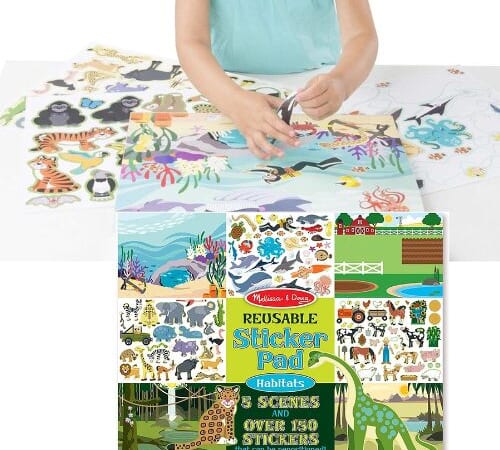 Melissa & Doug Reusable Sticker Pad: Habitats, 150+ Reusable Stickers $4.87 (Reg. $8)