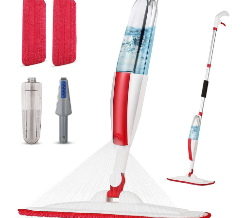 Floor Cleaning Wet Spray Mop with 14 Oz Refillable Bottle $15.99 (Reg. $19)