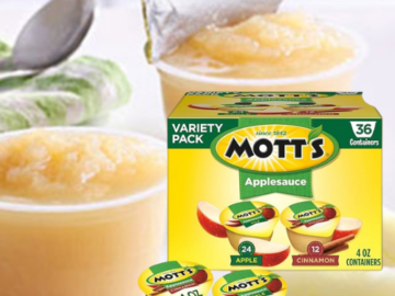 Mott’s Applesauce Cups 36-Count Variety Pack as low as $10.53 Shipped Free (Reg. $15.84) – 29¢/Cup