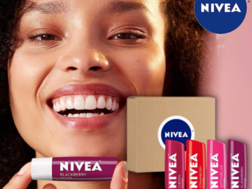 NIVEA 4-Count Lip Care Fruit Tinted Lip Balm Variety Pack as low as $5.62 when you buy 4 (Reg. $19.49) + Free Shipping – $1.41/Tube