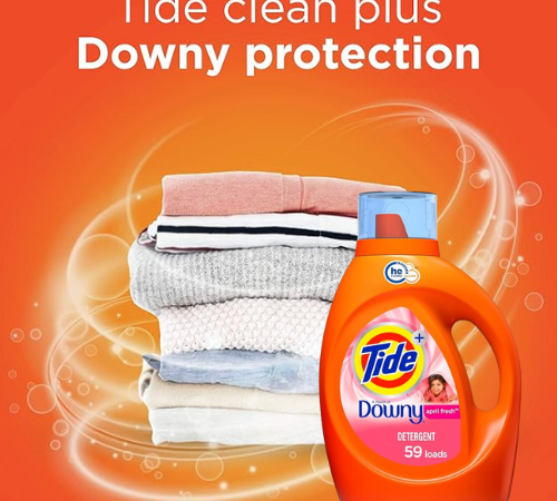 Tide Downy Laundry Detergent Liquid Soap, 59 Loads as low as $6.34 After Coupon when you buy 4 (Reg. $12.46) + Free Shipping! 11¢/Load!