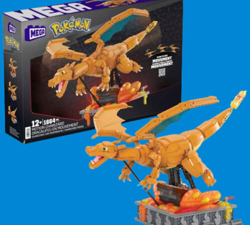 MEGA Pokémon Charizard 1663-Piece Building Set for Adults $70.07 when you buy 2 (Reg. $140) – 11 Inches Tall, With Motion