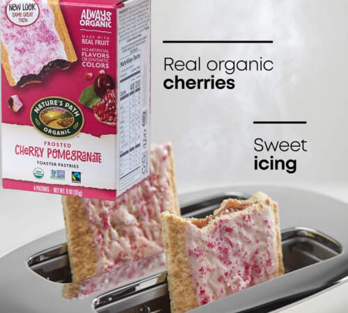 Nature’s Path Organic Frosted Cherry Pomegranate Toaster Pastries, 6-Count as low as $3.68 when you buy 4 (Reg. $4.09) + Free Shipping