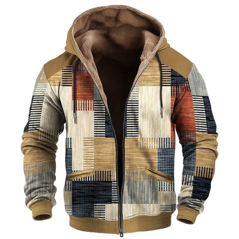 Men's Plaid Graphic Hoodie for $21 + $10 s&h