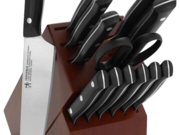 J.A. Henckels Everedge Dynamic 14-Piece Knife Block Set for $80 + free shipping