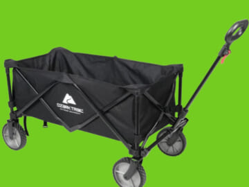 Ozark Trail Multi-Purpose Big Bucket Cart $49.88 – Foldable, can carry up to 260 lbs