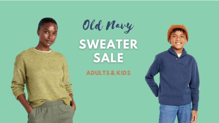 Old Navy Sweaters | $16 Adults, $12 Kids | Ends Today!