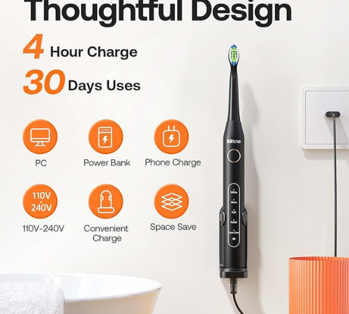 Bitvae Ultrasonic Electric Toothbrush w/ 8x Brush Heads $13.47 After Coupon (Reg. $24)