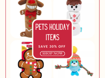 Today Only! Save 30% off Pets Holiday items from $2.09 (Reg. $3+)