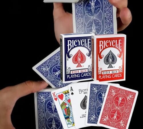 Bicycle Standard Rider Back Playing Cards, 2 Decks, Red and Blue $3.59 After Coupon (Reg. $8) – $1.80 Each, Lowest price in 30 days