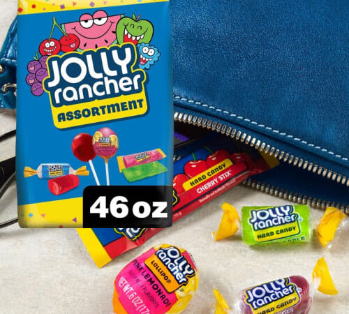 Jolly Rancher Hard Candy Variety Bag, 46 oz as low as $6.85 After Coupon (Reg. $11.42) + Free Shipping – Hard Candy, Stix Candy & Lollipops