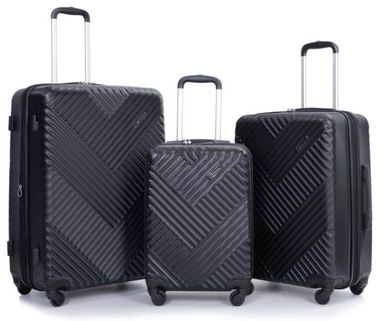 Travelhouse 3-Piece Hardshell Luggage Set for $90 + free shipping