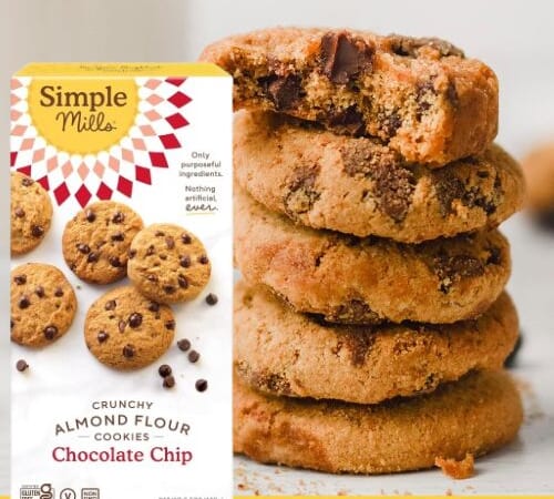 Simple Mills Almond Flour Crunchy Chocolate Chip Cookies $1.83/Box when you buy 4 (Reg. $2.40)