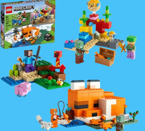 LEGO Minecraft Overworld Adventures 3-in-1 357-Piece Building Set $19.99 (Reg. $40)