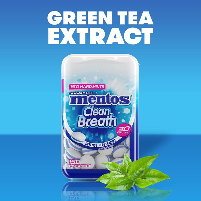 Mentos Sugarfree Hard Mints, Intense Peppermint, 600-Count as low as $7.29 when you get 2 (Reg. $17.16) + Free Shipping – $1.82/ Bottle or 1¢/Mint