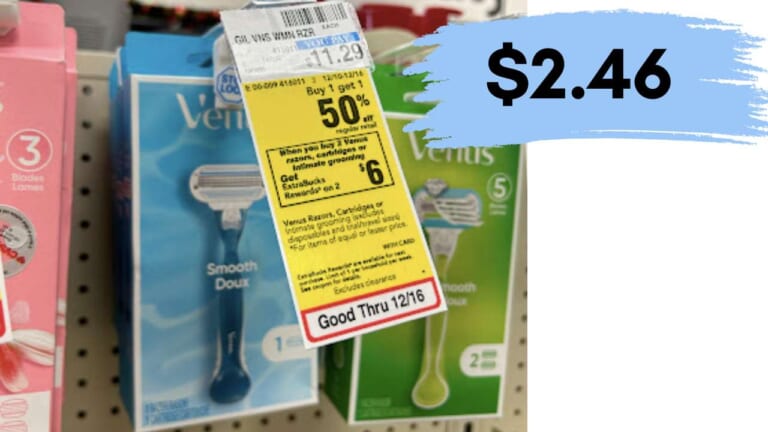 $2.46 Venus Smooth Razors at CVS