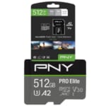 PNY Pro Elite 512GB microSDXC Memory Card with Adapter $26.99 (Reg. $74.99)