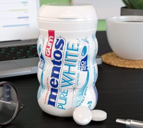 Mentos Pure White Sugar-Free Sweet Mint Chewing Gum, 200-Count as low as $8.63 After Coupon (Reg. $15.80) + Free Shipping – 4¢/Gum