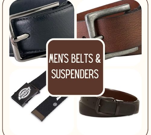 Buy 1 Get 1 50% off on Men’s Belts & Suspenders!