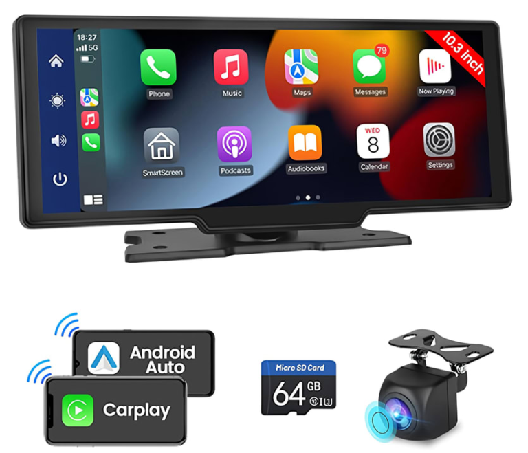 10" Wireless Car Display w/ Apple Carplay & Android Auto for $100 + $9.99 s&h