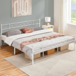 Upgrade your sleep sanctuary with Yaheetech Metal Platform King Bed Frame for just $71.99 After Coupon (Reg. $109.99) + Free Shipping