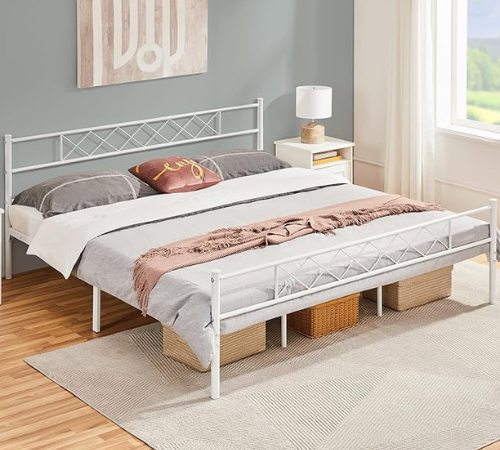 Upgrade your sleep sanctuary with Yaheetech Metal Platform King Bed Frame for just $71.99 After Coupon (Reg. $109.99) + Free Shipping