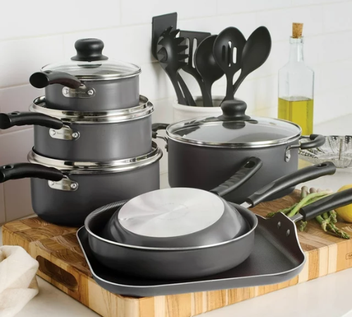 Tramontina Primaware 18-Piece Nonstick Cookware Set $39.97 Shipped Free (Reg. $50) – Gray or Red