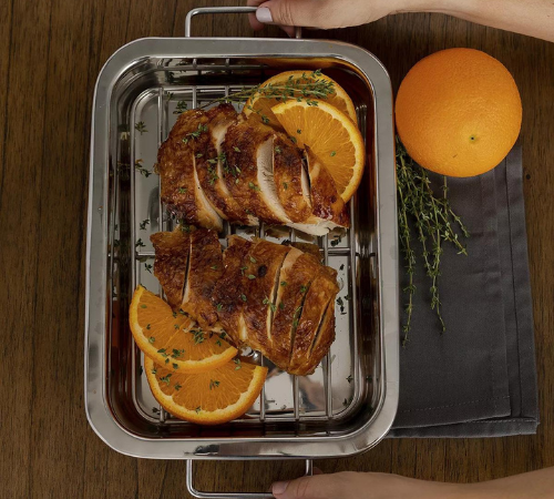 Sedona 12-Inch Roasting Pan & Rack $9.99 (Reg. $29)