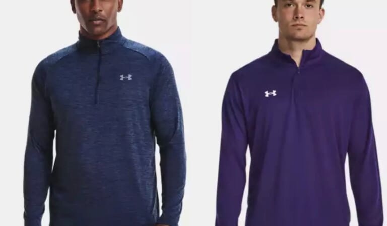 Under Armour Men’s Tech Zip Long Sleeved Pullovers only $16.19 shipped!