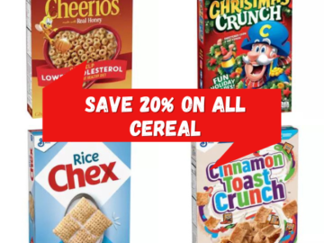 Today Only! Save 20% on All Cereal from $4.23 (Reg. $6+)