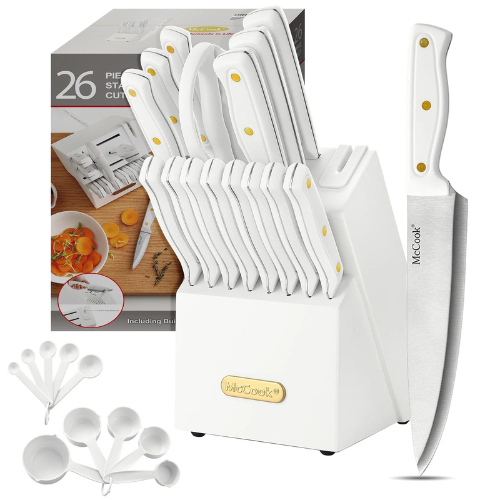 Upgrade your kitchen essentials with Stainless Steel 26-Piece Kitchen Knives for just $39.99 Shipped Free (Reg. $84.99) + Free Shipping