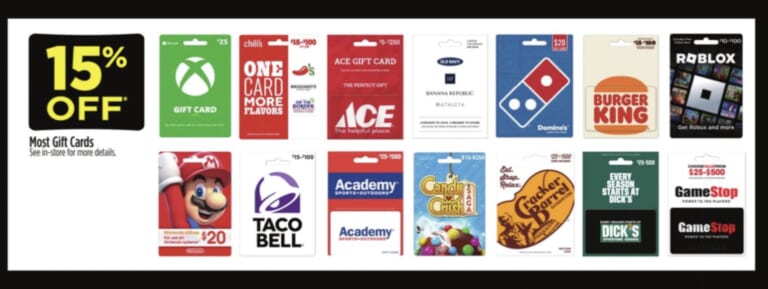 gift cards