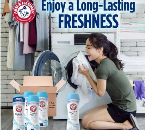 Arm & Hammer 4-Pack Crisp Clean In-Wash Scent Boosters as low as $8.01 After Coupon (Reg. $21.76) + Free Shipping – $2/18 Oz Bottle