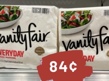 Stock Up on Vanity Fair Napkins for just 84¢