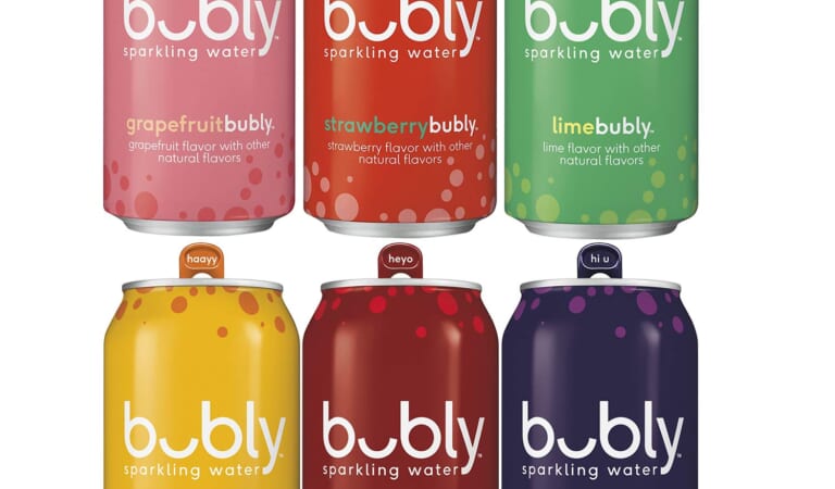 bubly Zero Calorie Sugar-Free Sparkling Water, 6-Flavor Variety Pack, 18-Pack as low as $5.74 Shipped Free (Reg. $28) – $0.32/ 12-Oz Can