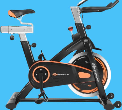 Goplus Indoor Exercise Bike with Flywheel & LCD Display $90 After Code + Coupon (Reg. $220) + Free Shipping