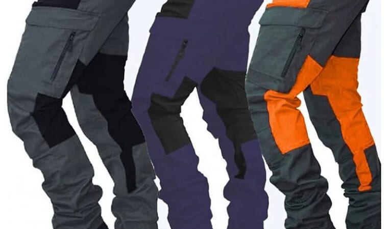 PRINTRENDY Men's Cargo Hiking Pants for $14 + $5 s&h