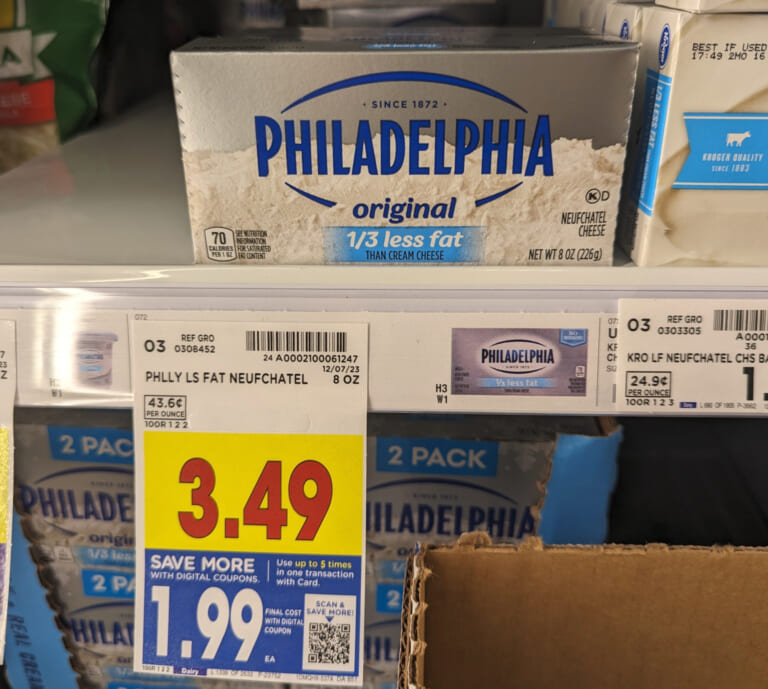 Philadelphia Cream Cheese As Low As $1.74 At Kroger