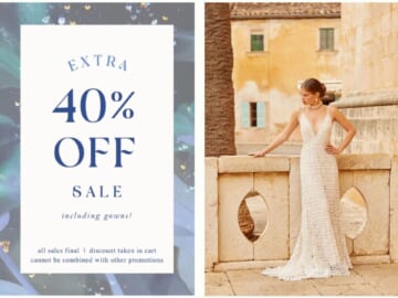 Anthropologie | Extra 40% Off Wedding Gowns & Bridal Sets!