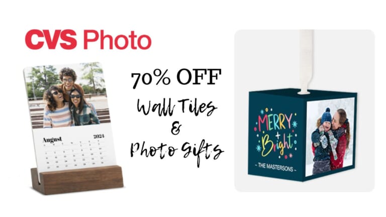 CVS | 70% Off Wall Tiles, Photo Cubes, Calendars & More!