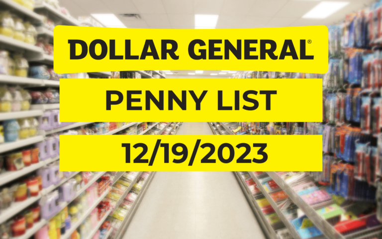 Dollar General Penny List - 12-19-2023