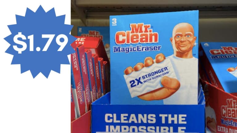 $1.79 Mr. Clean Magic Erasers at Kroger