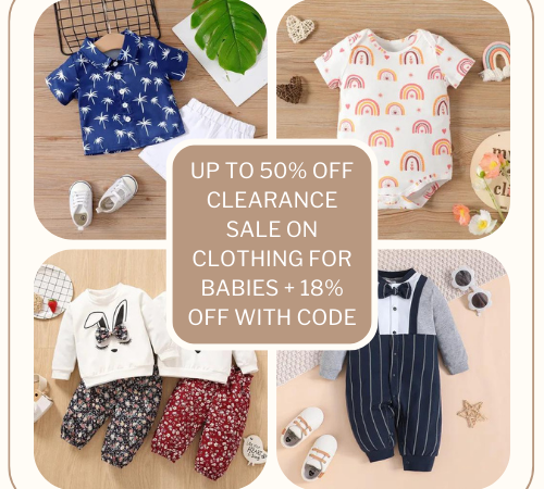 Patpat: Up to 50% off Clearance Sale on Clothing for Babies + 18% off with code!