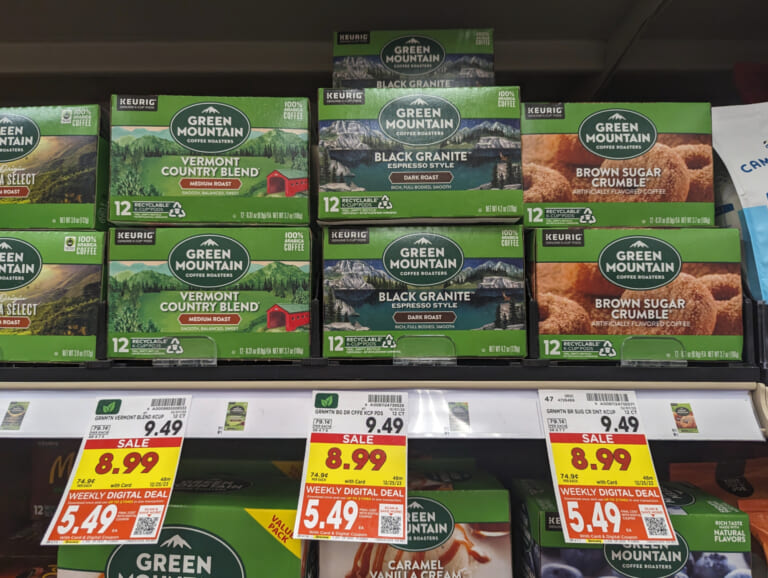 Green Mountain, McCafe, or Donut Shop 12-Count K-Cups Only $5.49 At Kroger (Regular Price $9.49)