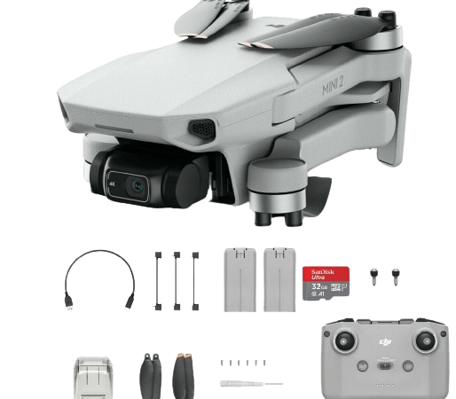 Certified Refurb DJI Mini 2 4K Quadcopter Drone 2-Battery Bundle w/ 32GB microSD Card for $330 + free shipping