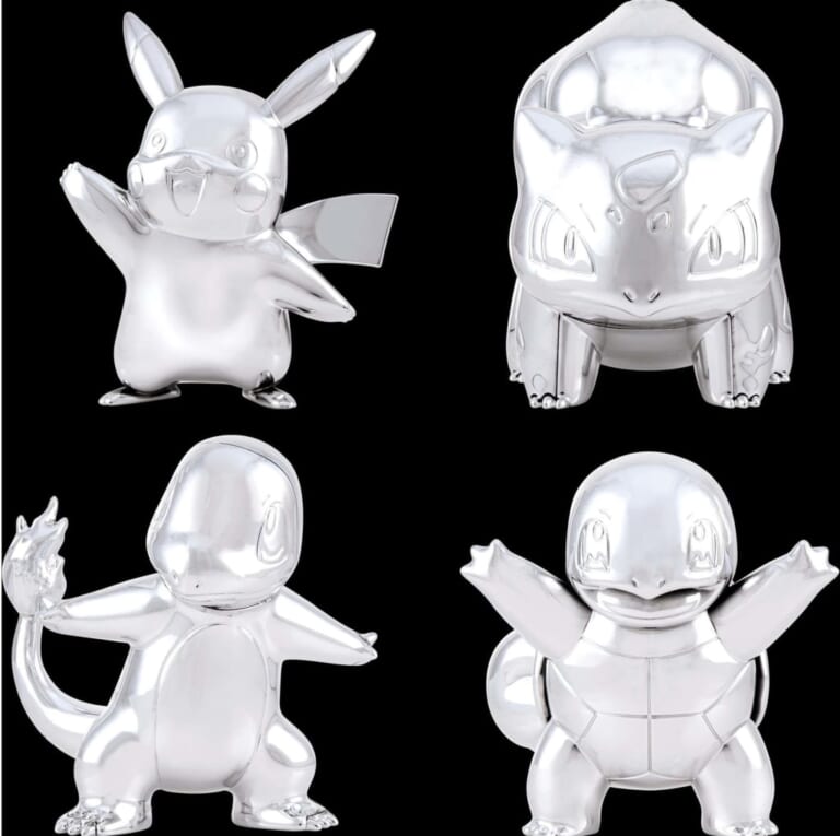 Pokemon 25th Anniversary Edition Silver Figurine 4-Pack for $5 + pickup