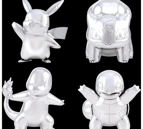 Pokemon 25th Anniversary Edition Silver Figurine Action Figure, 4-Pack $4.97 (Reg. $17.18) – $1.24 Each