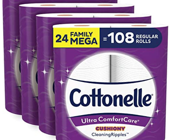 Cottonelle Ultra ComfortCare Soft Toilet Paper (24 Family Mega Rolls) only $18.51 shipped!