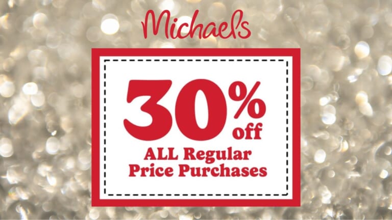 Michaels | 30% Off All Regular Priced Items | Today Only!